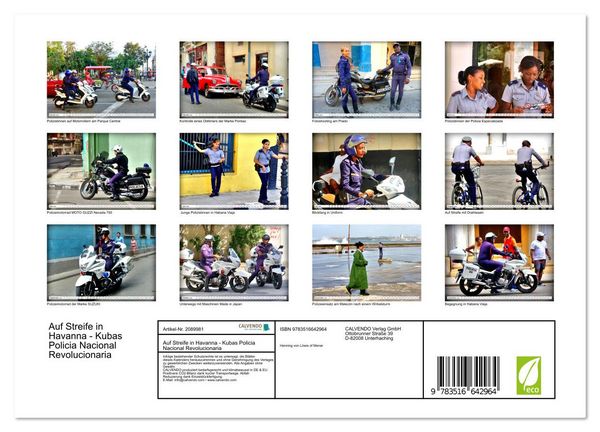 Produktbild: Auf Streife in Havanna - Kubas Policia Nacional Revolucionaria (Wandkalender 2026 DIN A4 quer), CALVENDO Monatskalender