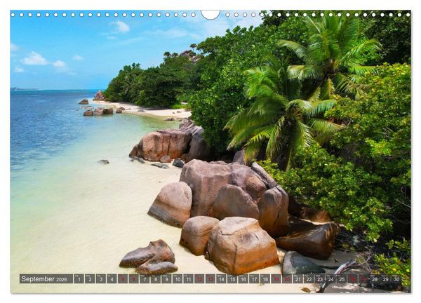 Produktbild: Seychelles, Holidays on Exotic Islands (Wall Calendar 2026 DIN A3 landscape), CALVENDO 12 Month Wall Calendar