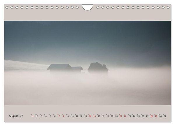 Produktbild: Fogscapes - magische Nebellandschaften (Wandkalender 2027 DIN A4 quer), CALVENDO Monatskalender