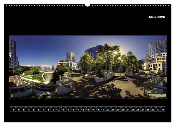 Produktbild: Vancouver / Kanada in faszinierender 360&deg; Panorama-Photographie (Wandkalender 2026 DIN A2 quer), CALVENDO Monatskalender