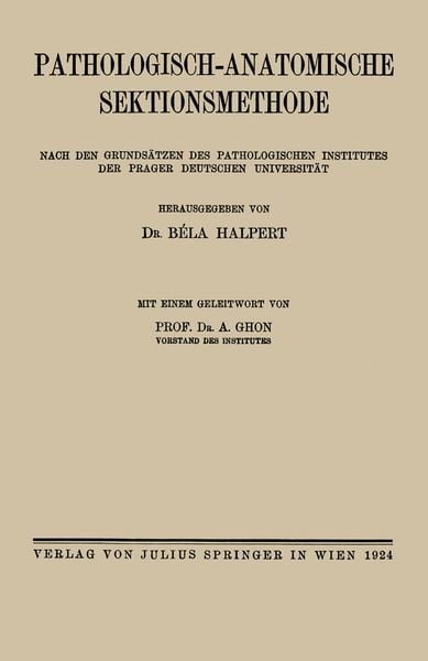 Produktbild: Pathologisch-anatomische Sektionsmethode