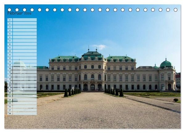 Produktbild: Wien f&uuml;r Liebhaber und Interessierte (Tischkalender 2026 DIN A5 quer), CALVENDO Monatskalender