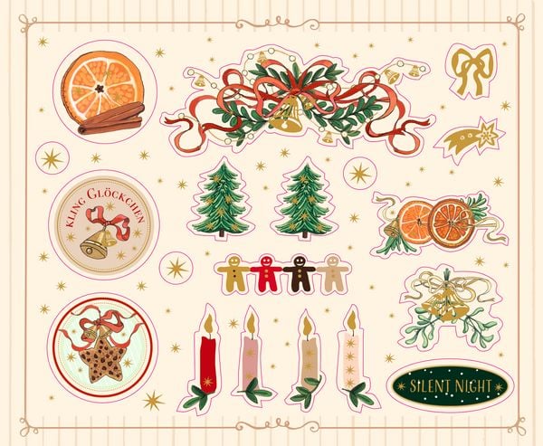 Produktbild: Stickerbuch &ndash; Zauberhafte Weihnachtssticker