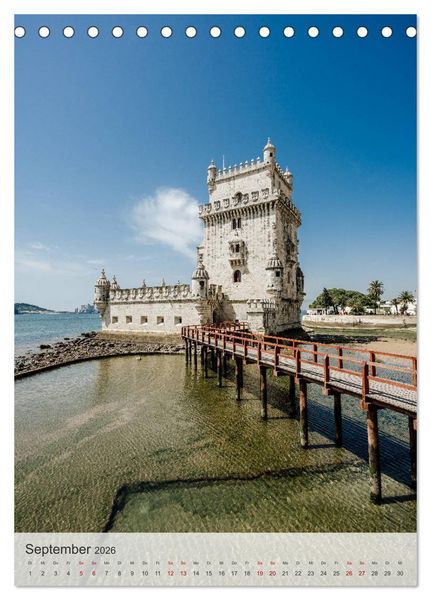 Produktbild: Lissabon Perspektiven (Tischkalender 2026 DIN A5 hoch), CALVENDO Monatskalender