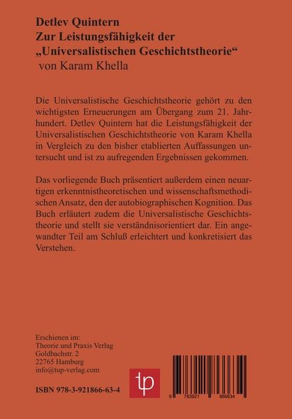 Produktbild: Zur Leistungsf&auml;higkeit der &bdquo;Universalistischen Geschichtstheorie&ldquo;