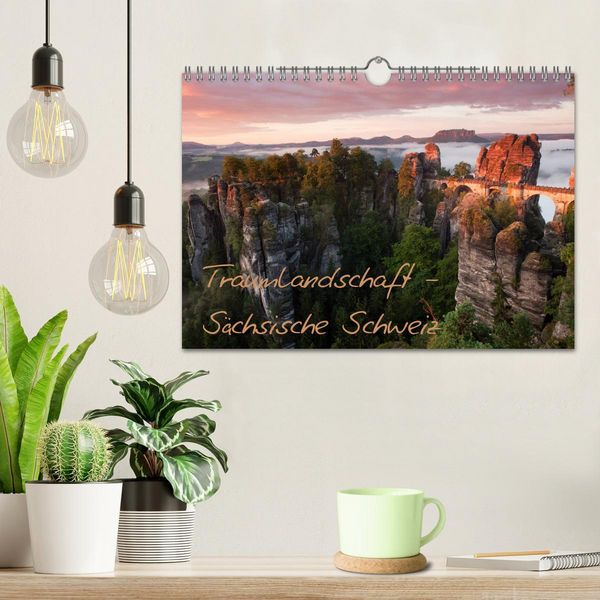Produktbild: Traumlandschaft - S&auml;chsische Schweiz (Wandkalender 2026 DIN A4 quer), CALVENDO Monatskalender