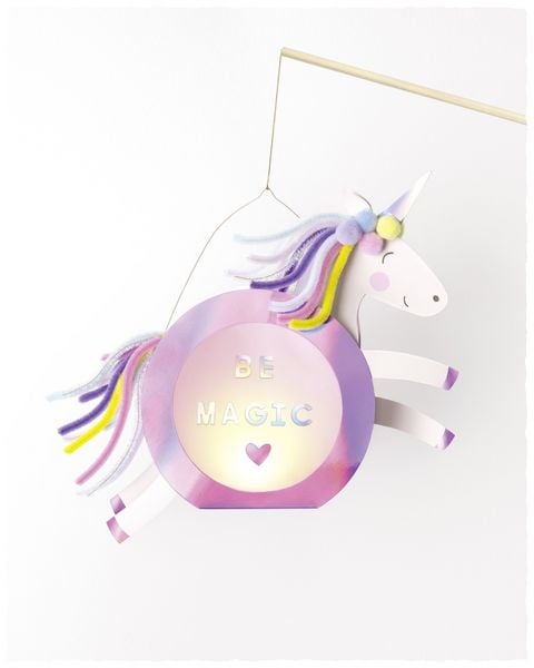 Produktbild: FOLIA Bastelartikel Laternen-Bastelsets SWEET RAINBOW, inkl. 1 LED-Licht und Batterien