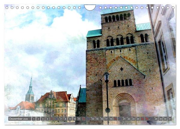 Produktbild: Erlebnis-R&auml;ume Kunst und Kultur in Hildesheim (Wandkalender 2026 DIN A4 quer), CALVENDO Monatskalender