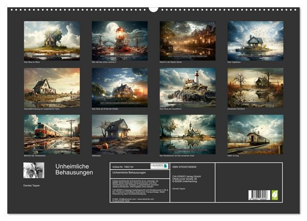 Produktbild: Unheimliche Behausungen (Wandkalender 2026 DIN A2 quer), CALVENDO Monatskalender