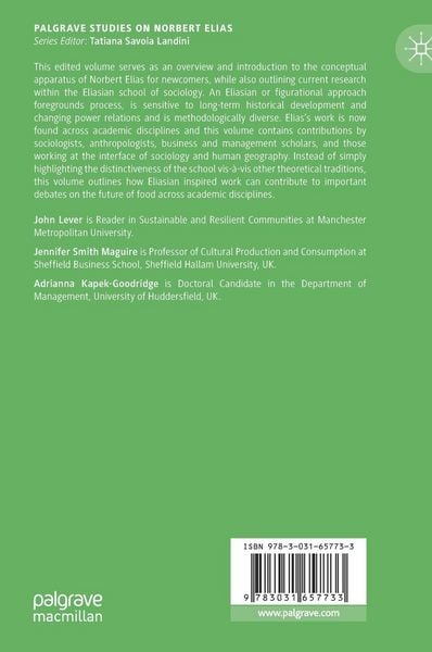 Produktbild: Towards an Eliasian Understanding of Food in the 21st Century
