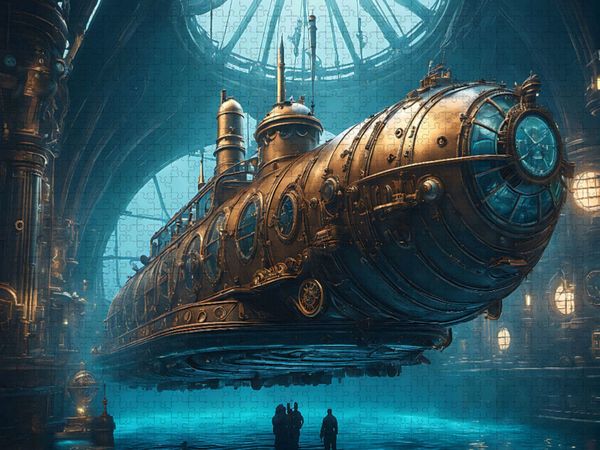 Produktbild: CALVENDO Puzzle Futuristisches U-Boot | 1000 Teile Lege-Gr&ouml;&szlig;e 64x48cm Foto-Puzzle f&uuml;r gl&uuml;ckliche Stunden
