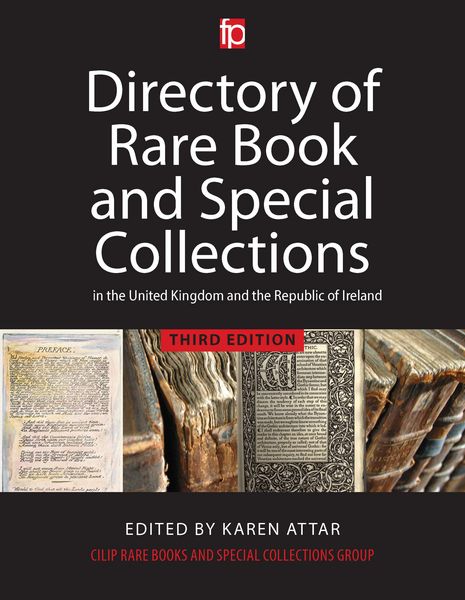 Produktbild: Directory of Rare Book and Special Collections in the UK and Republic of Ireland