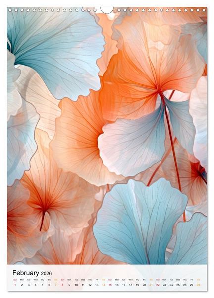 Produktbild: Artistic Leaves (Wall Calendar 2026 DIN A3 portrait), CALVENDO 12 Month Wall Calendar
