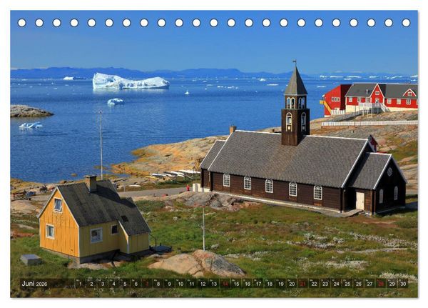 Produktbild: Gr&ouml;nland - Ilulissat und die Diskobucht (Tischkalender 2026 DIN A5 quer), CALVENDO Monatskalender