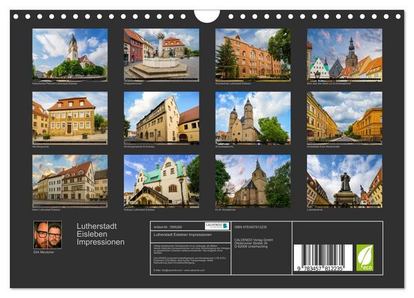 Produktbild: Lutherstadt Eisleben Impressionen (Wandkalender 2026 DIN A4 quer), CALVENDO Monatskalender
