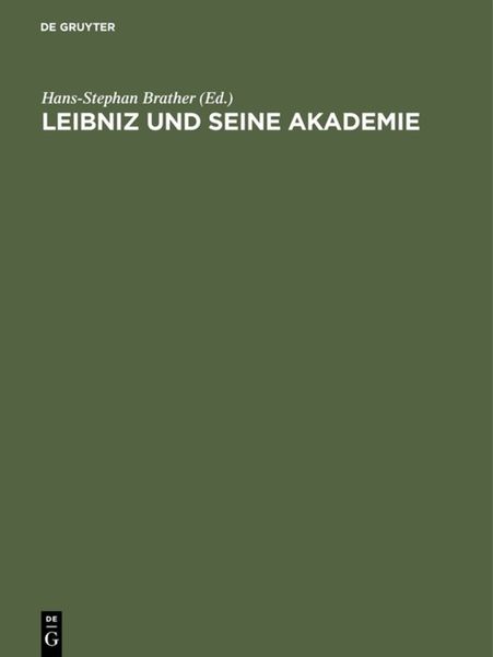 Produktbild: Leibniz und seine Akademie