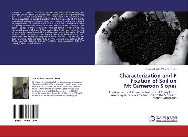 Produktbild: Characterization and P Fixation of Soil on Mt.Cameroon Slopes
