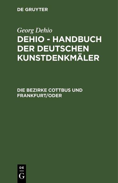 Produktbild: Die Bezirke Cottbus und Frankfurt/ Oder