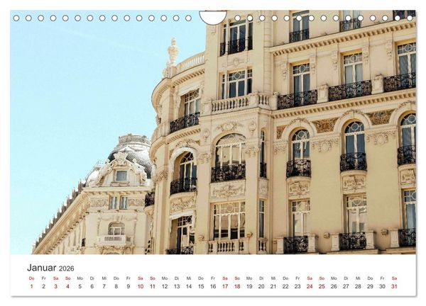 Produktbild: Madrid - Spaniens bezaubernde Hauptstadt. (Wandkalender 2026 DIN A4 quer), CALVENDO Monatskalender