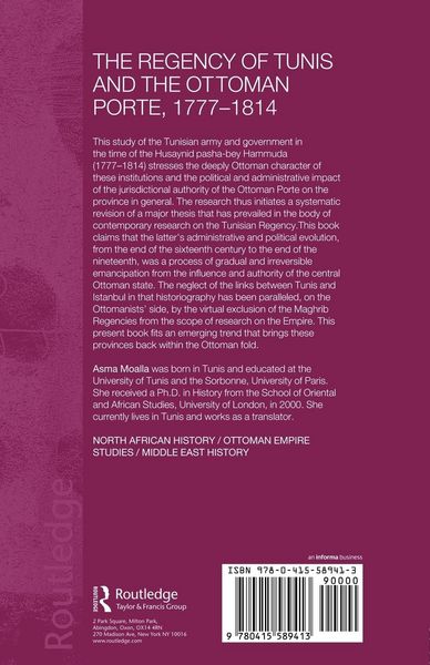 Produktbild: The Regency of Tunis and the Ottoman Porte, 1777-1814