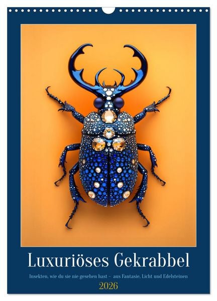 Luxuriöses Gekrabbel (Wandkalender 2026 DIN A3 hoch), CALVENDO Monatskalender