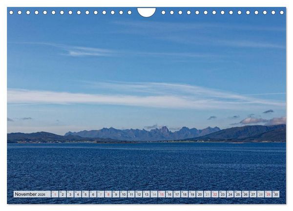 Produktbild: Hurtigruten - Faszination Natur (Wandkalender 2026 DIN A4 quer), CALVENDO Monatskalender