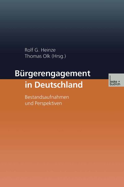 Bürgerengagement in Deutschland, Taschenbuch von , VS Verlag für Sozialwissenschaften, 9783663094531