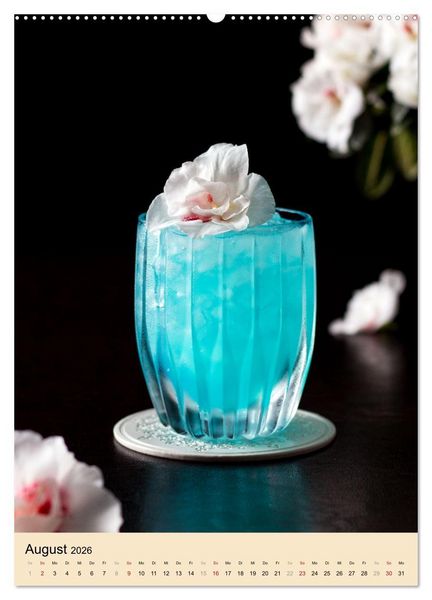 Produktbild: Cocktails mit Blumen und Pflanzen (Wandkalender 2026 DIN A2 hoch), CALVENDO Monatskalender