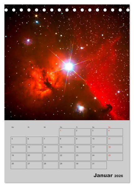 Produktbild: Wunderbares Universum (Tischkalender 2026 DIN A5 hoch), CALVENDO Monatskalender