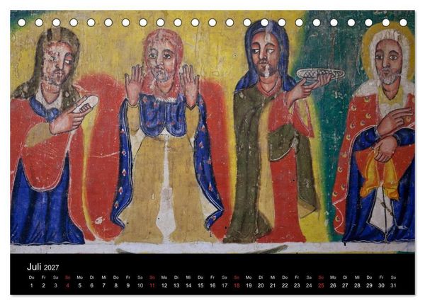 Produktbild: &Auml;thiopien - kulturelle H&ouml;hepunkte im orthdoxen Norden (Tischkalender 2027 DIN A5 quer), CALVENDO Monatskalender