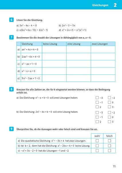 Produktbild: Klett Sicher im Abi 10-Minuten-Training Oberstufe Mathematik Gleichungen