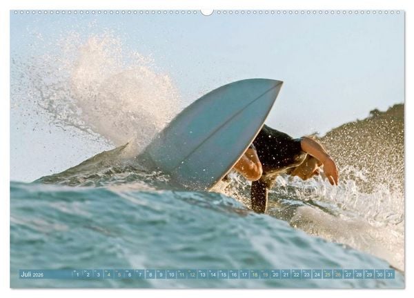 Produktbild: Surfen: Die perfekte Welle finden - Edition Funsport (hochwertiger Premium Wandkalender 2026 DIN A2 quer), Kunstdruck in Hochglanz