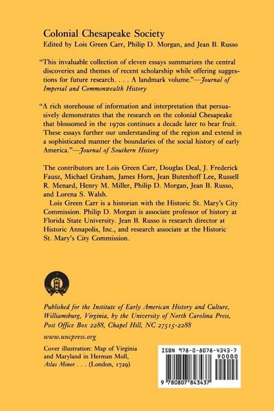 Produktbild: Colonial Chesapeake Society