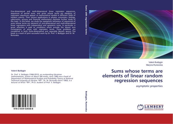 Produktbild: Sums whose terms are elements of linear random regression sequences