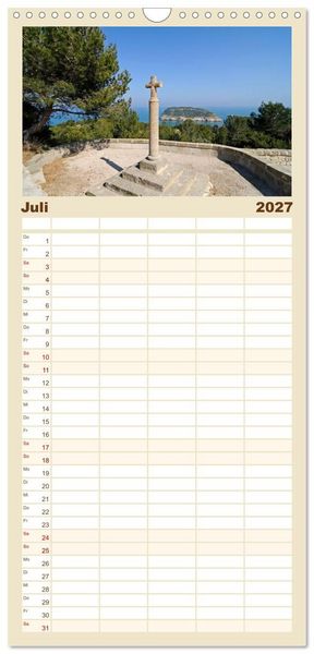 Produktbild: Familienplaner 2027 - Costa Blanca - Spaniens wei&szlig;e K&uuml;ste mit 5 Spalten (Wandkalender, 21 x 45 cm) CALVENDO