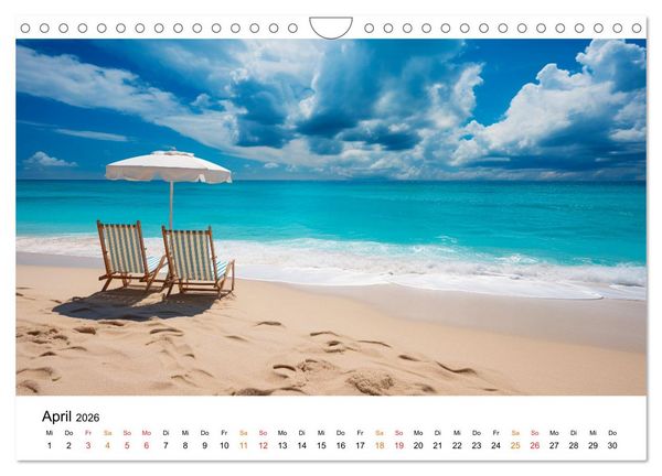 Produktbild: Mein Strand - ein Traum (Wandkalender 2026 DIN A4 quer), CALVENDO Monatskalender
