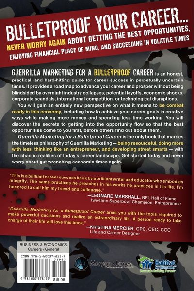Produktbild: Guerrilla Marketing for a Bulletproof Career