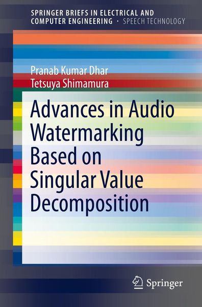 Produktbild: Advances in Audio Watermarking Based on Singular Value Decomposition