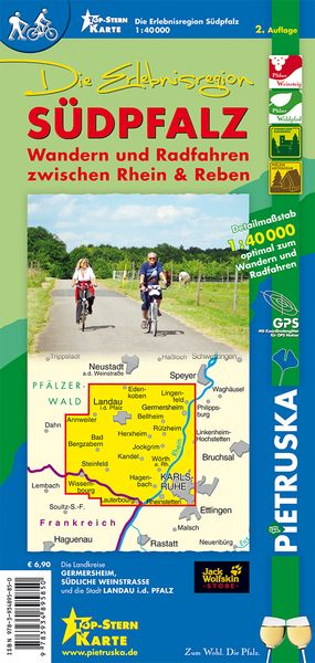 Produktbild: Die Erlebnisregion S&uuml;dpfalz 1 : 40.000