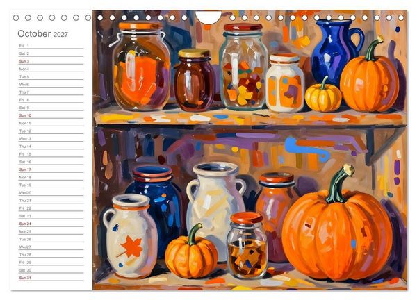 Produktbild: Painted Kitchen Moments - Twelve expressive interiors (Wall Calendar 2027 DIN A4 landscape), CALVENDO 12 Month Wall Calendar