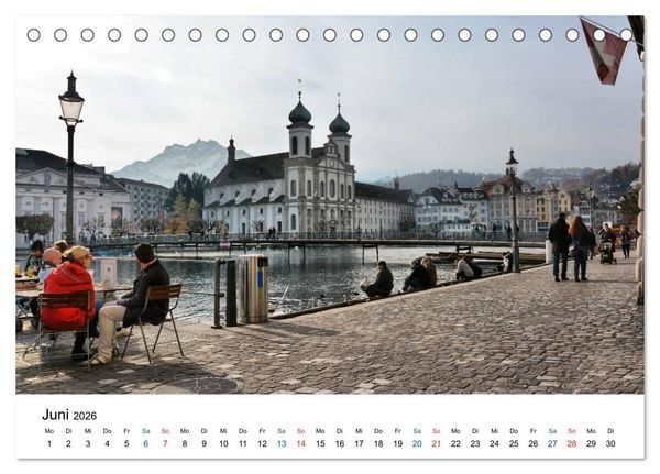 Produktbild: Unterwegs in Luzern (Tischkalender 2026 DIN A5 quer), CALVENDO Monatskalender