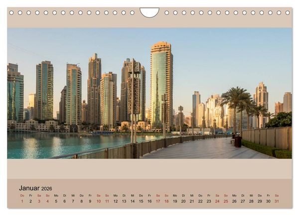 Produktbild: Impressions of Dubai 2026 (Wandkalender 2026 DIN A4 quer), CALVENDO Monatskalender