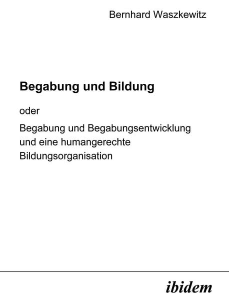 Produktbild: Begabung und Bildung