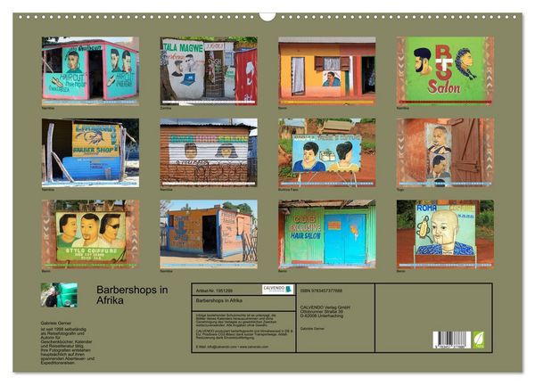 Produktbild: Barbershops in Afrika (Wandkalender 2026 DIN A2 quer), CALVENDO Monatskalender