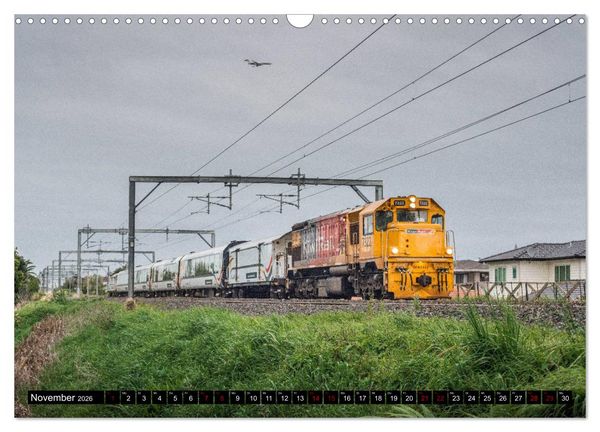 Produktbild: Eisenbahn in Neuseeland (Wandkalender 2026 DIN A3 quer), CALVENDO Monatskalender