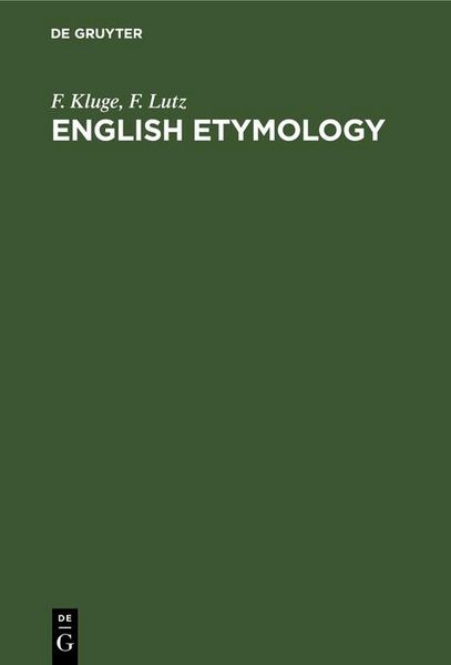 Produktbild: English etymology