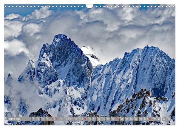 Produktbild: Mont Blanc - Krone der Alpen (Wandkalender 2026 DIN A3 quer), CALVENDO Monatskalender