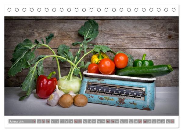 Produktbild: Lebenselixier Obst und Gem&uuml;se (Tischkalender 2026 DIN A5 quer), CALVENDO Monatskalender