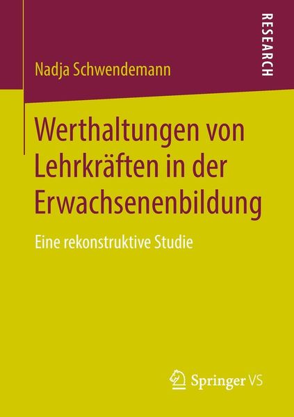 Produktbild: Werthaltungen von Lehrkr&auml;ften in der Erwachsenenbildung