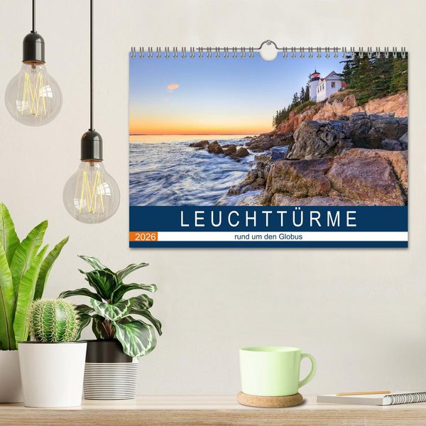 Produktbild: LEUCHTT&Uuml;RME - rund um den Globus (Wandkalender 2026 DIN A4 quer), CALVENDO Monatskalender